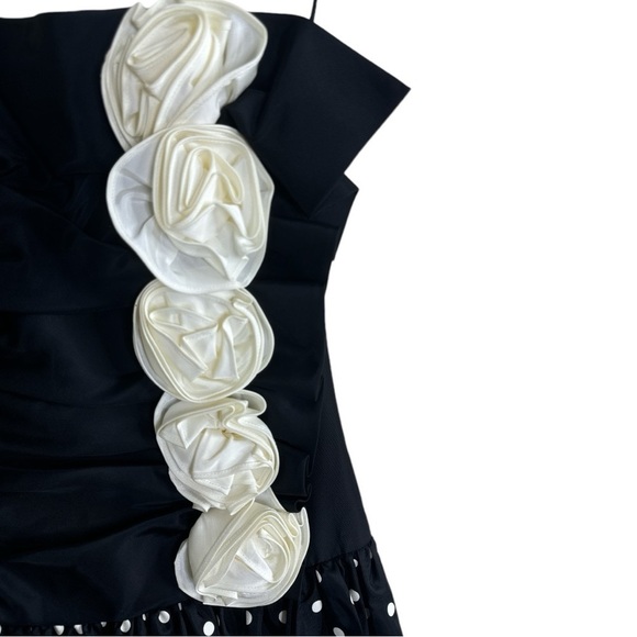 Vintage 80s Gunne Sax Polka Dot Hi-Low Dress Size: 9/10 NWT - Picture 3 of 13